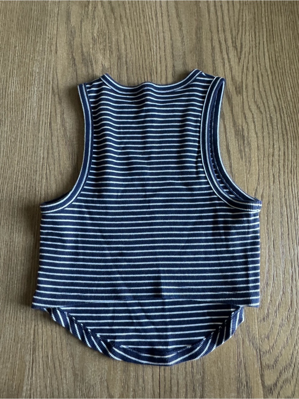 Aerie Blue and White Striped Tank Top - Picture 4 of 4
